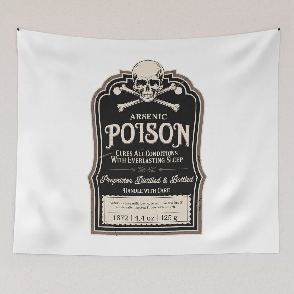 Item preview, Vintage Victorian Poison Apothecary Arsenic Label designed and sold by Angry Swan Designs.