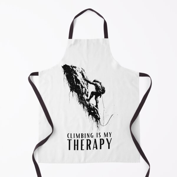 Item preview, Climbing is My Therapy - Rock Climber Line Art designed and sold by ShadowAndSlate.