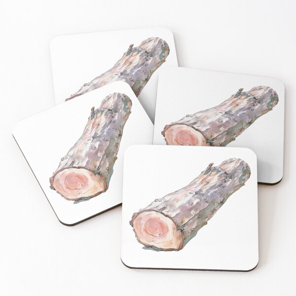 Item preview, Watercolor Tree Log – Cutout Forest Wood Illustration designed and sold by EmeraldeaArt.