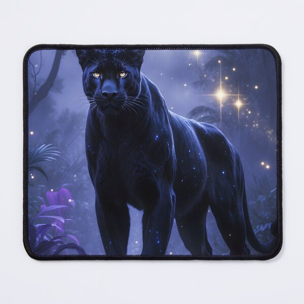 Item preview, Midnight Panther – Mystical Moonlit Jungle Art by LaLi Designs designed and sold by LaLi-Designs.