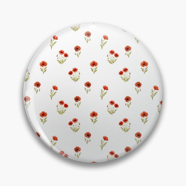 Item preview, Watercolor pattern with vibrant red poppies, delicate floral artwork, botanical elegance, seamless nature-inspired textile and print design designed and sold by ArtPetrenko90.
