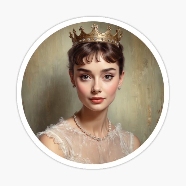 Item preview, Classical Portraits - Original - Oil Painting - Hepburn designed and sold by SentientGallery.