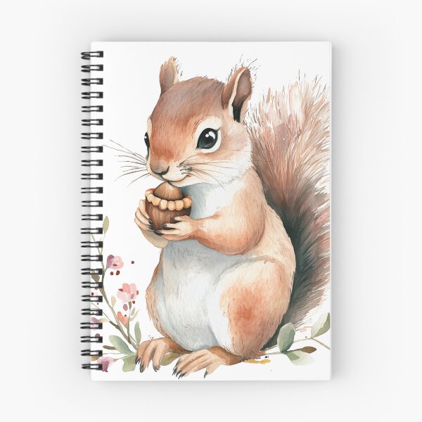 Item preview, Watercolor Squirrel with Acorn – Autumn Cutout Woodland Art designed and sold by EmeraldeaArt.
