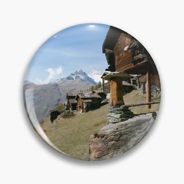 Item preview, Swiss mountain village in Valais with a view of the Matterhorn designed and sold by Made-by-Gus.
