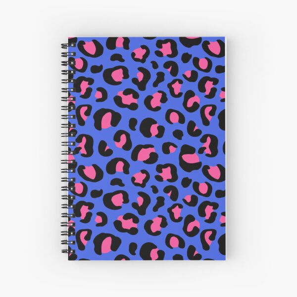 Item preview, Leopard Print Pink on Blue Pattern designed and sold by Nicola Barnard.