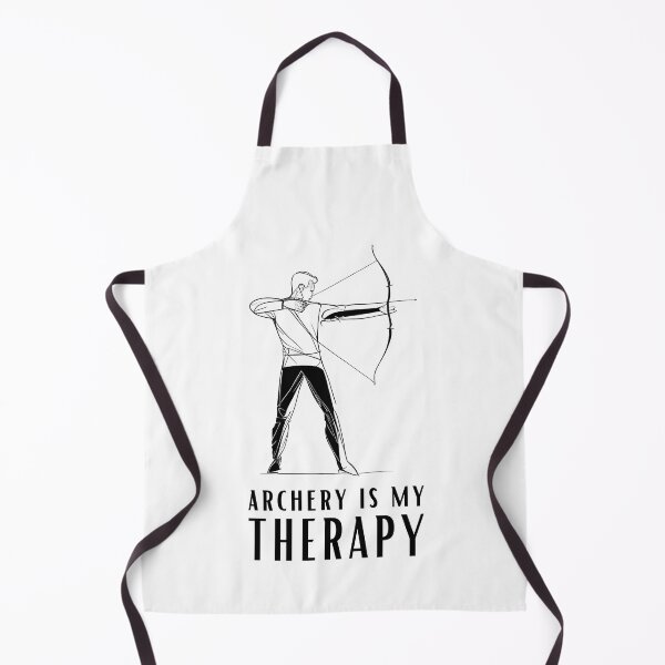 Item preview, Archery is My Therapy - Male Archer Line Art designed and sold by ShadowAndSlate.