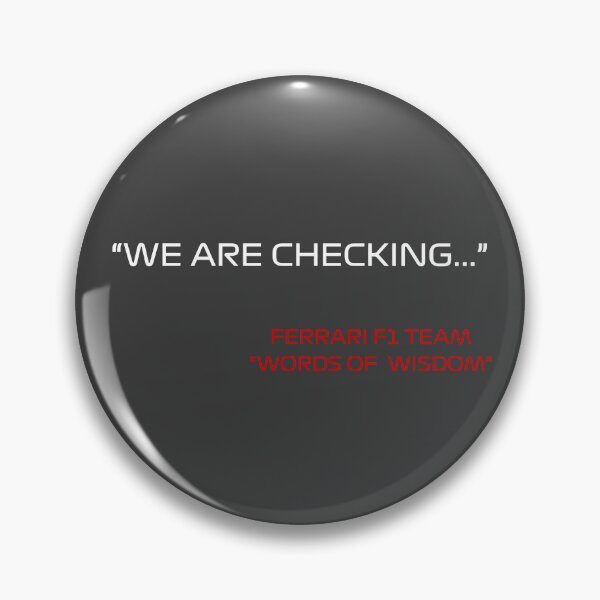 Item preview, F1 WE ARE CHECKING designed and sold by semihemre.