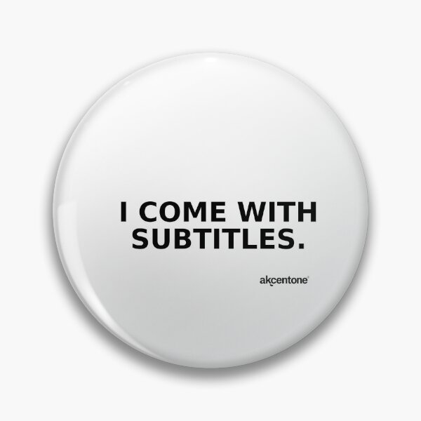 Item preview, akcentone - I come with subtitles. designed and sold by akcentone.