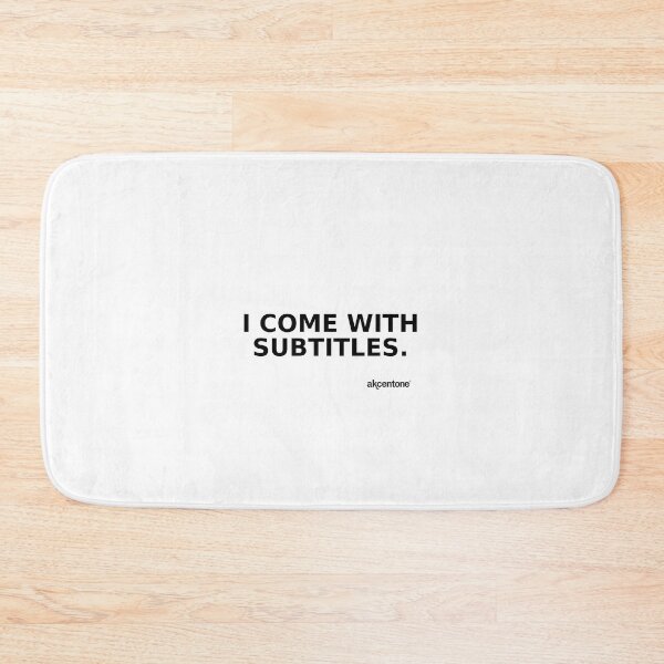 Item preview, akcentone - I come with subtitles. designed and sold by akcentone.