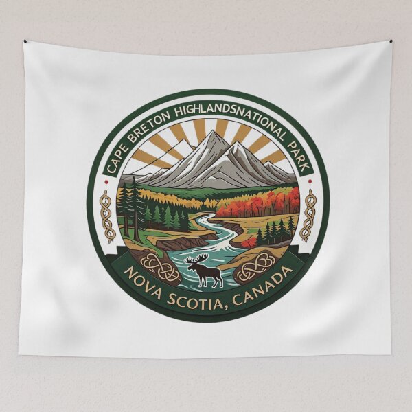Item preview, Cape Breton Highlands National Park Logo Nova Scotia, Canada designed and sold by Beluga Cat.