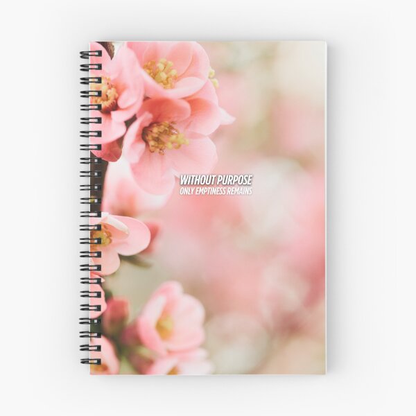 Item preview, Beige Flower Art with Inspirational Quote – "Without Purpose, Only Emptiness Remains" – Nature-Inspired Minimalist Design designed and sold by knalpot-design.