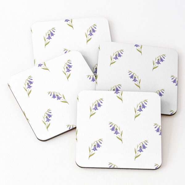 Item preview, Watercolor pattern with delicate wild bellflowers, soft blue and purple hues, hand-painted botanical elegance, seamless floral textile design  designed and sold by ArtPetrenko90.