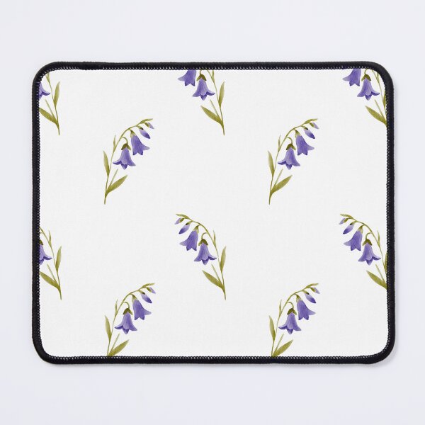 Item preview, Watercolor pattern with delicate wild bellflowers, soft blue and purple hues, hand-painted botanical elegance, seamless floral textile design designed and sold by ArtPetrenko90.