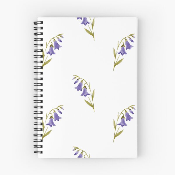 Item preview, Watercolor pattern with delicate wild bellflowers, soft blue and purple hues, hand-painted botanical elegance, seamless floral textile design  designed and sold by ArtPetrenko90.
