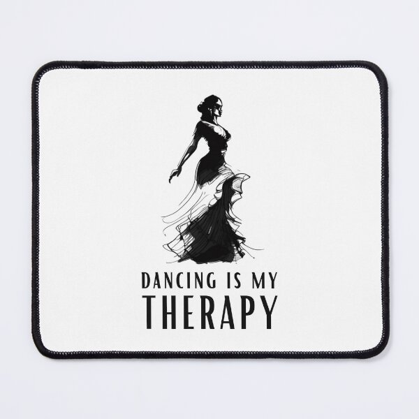 Item preview, Dancing is My Therapy - Flamenco Dancer Line Art designed and sold by ShadowAndSlate.