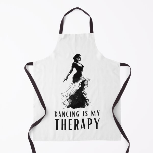 Item preview, Dancing is My Therapy - Flamenco Dancer Line Art designed and sold by ShadowAndSlate.