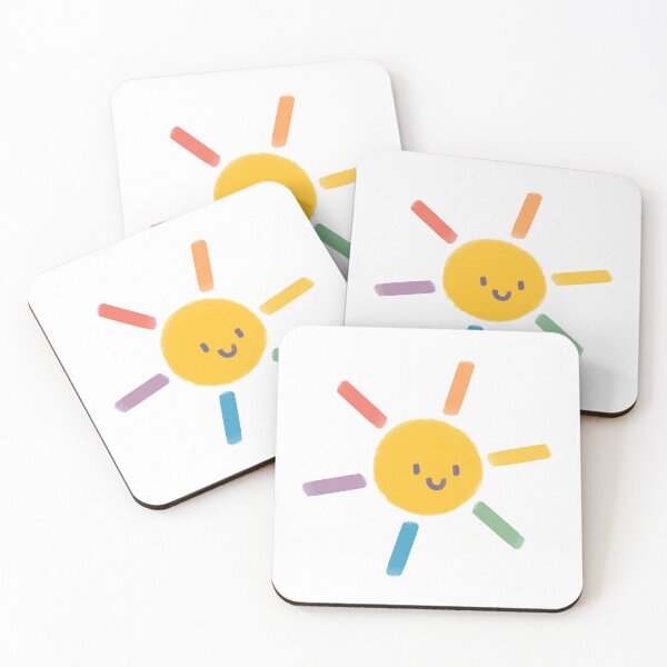 Item preview, Cute Smiling Rainbow Sun - Happy Sunshine Art designed and sold by ZhivanCrimson.