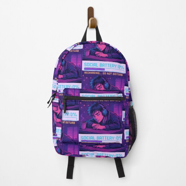Item preview, Lo-fi social battery levels 0% designed and sold by Priyan96.