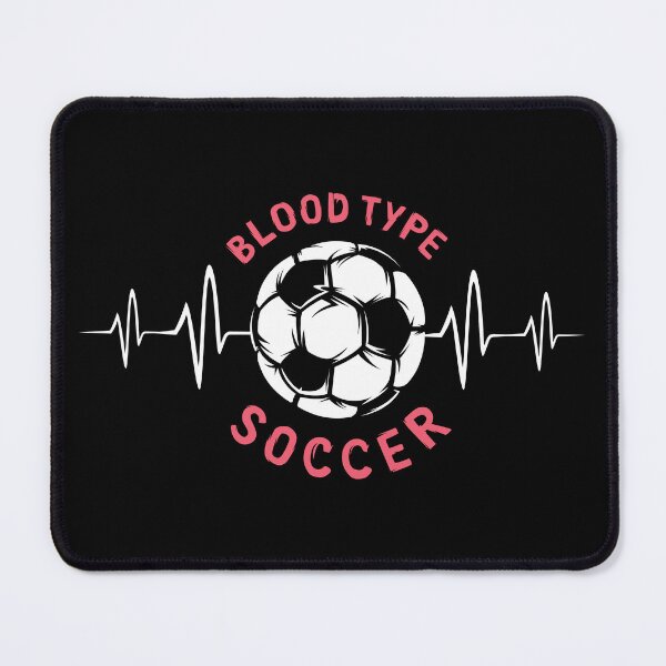 Item preview, Blood group football with heartbeat - footballer logo for clubs designed and sold by AndreMi.