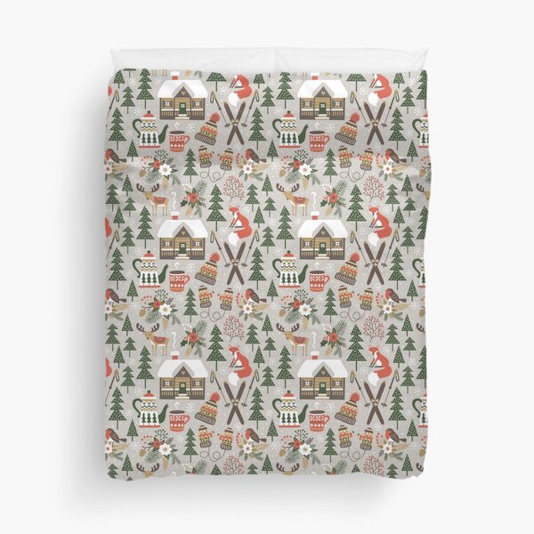 Item preview, Cozy Cabin / Light Grey designed and sold by MirabellePrint.