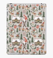 Cozy Chalet on light grey background iPad Case/Skin