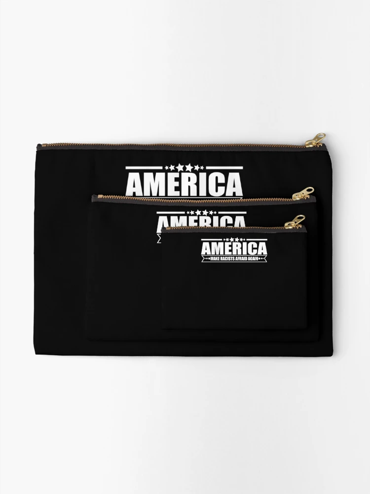 Thumbnail 2 of 4, Zipper Pouch, Make Racists Afraid Again  designed and sold by TeeTimeGuys.