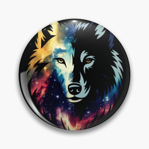Item preview, Galaxy Wolf's Head designed and sold by MadCatPrints.