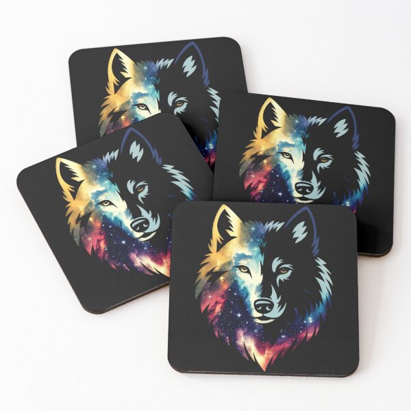 Item preview, Galaxy Wolf's Head designed and sold by MadCatPrints.