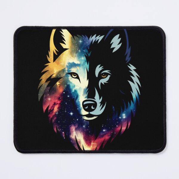 Item preview, Galaxy Wolf's Head designed and sold by MadCatPrints.