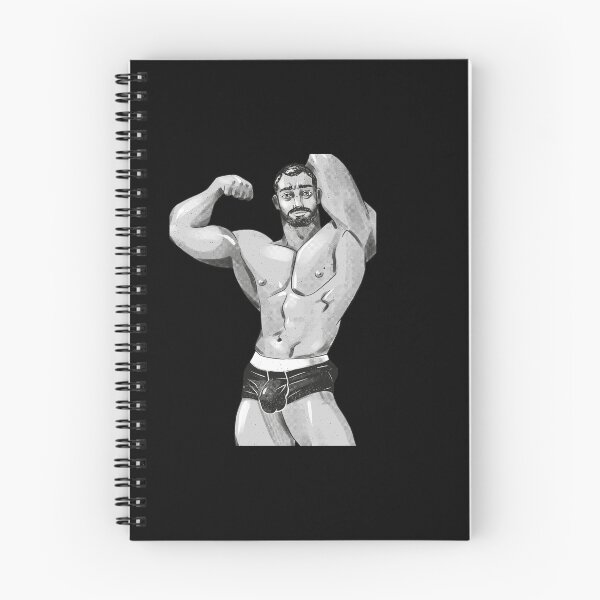 Item preview, Monochrome Muscle Flex - Comic Book Style Male Figure designed and sold by ZhivanCrimson.