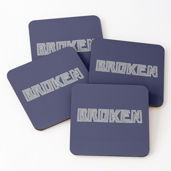 Item preview, BROKEN – Minimal Line Typography designed and sold by Ketanot.