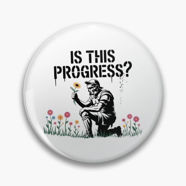 Item preview, Banksy Warrior - IS THIS PROGRESS? designed and sold by 123ks.