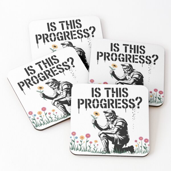 Item preview, Banksy Warrior - IS THIS PROGRESS? designed and sold by 123ks.