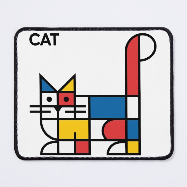 Item preview, Cubist Cat designed and sold by Angry Swan Designs.
