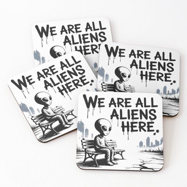 Item preview, Banksy - We are all aliens here designed and sold by 123ks.