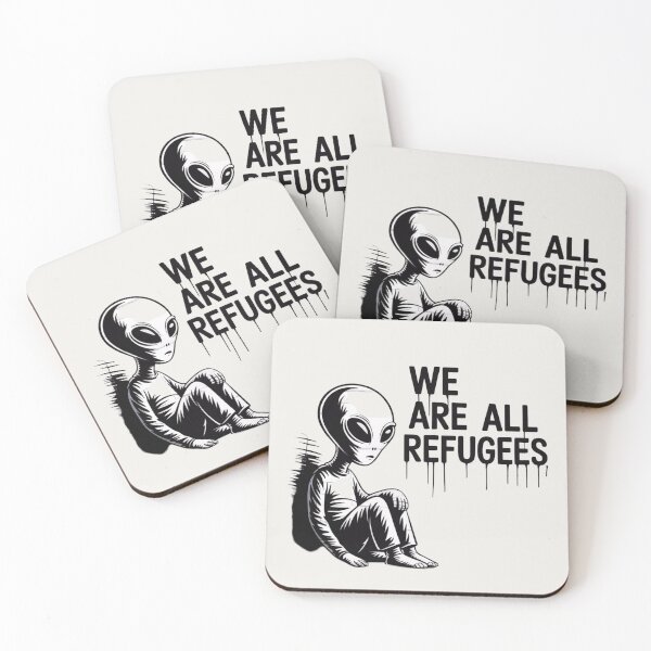 Item preview, Banksy Alien - We are all refugees designed and sold by 123ks.