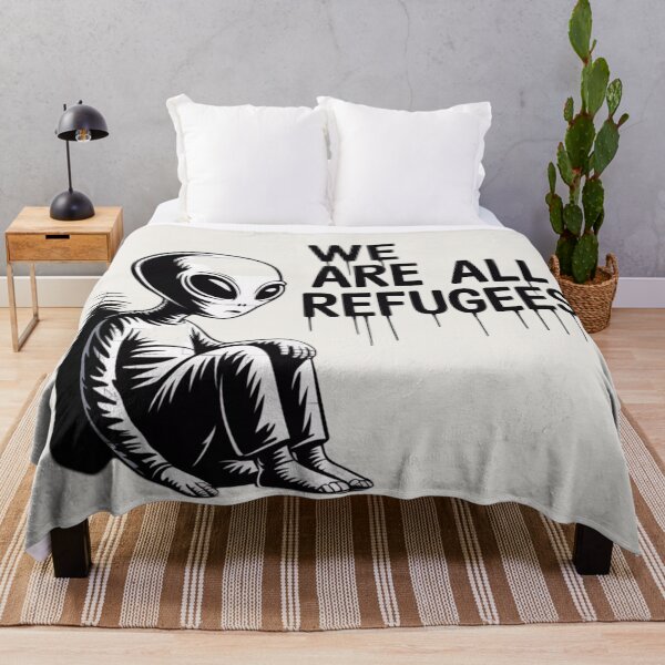 Item preview, Banksy Alien - We are all refugees designed and sold by 123ks.
