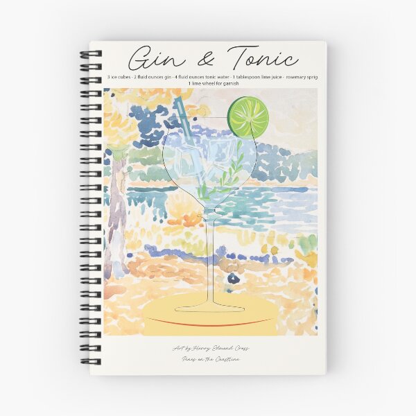 Item preview, Gin & Tonic Arts Poster Recipe designed and sold by The-Sassy-Cat Designs.