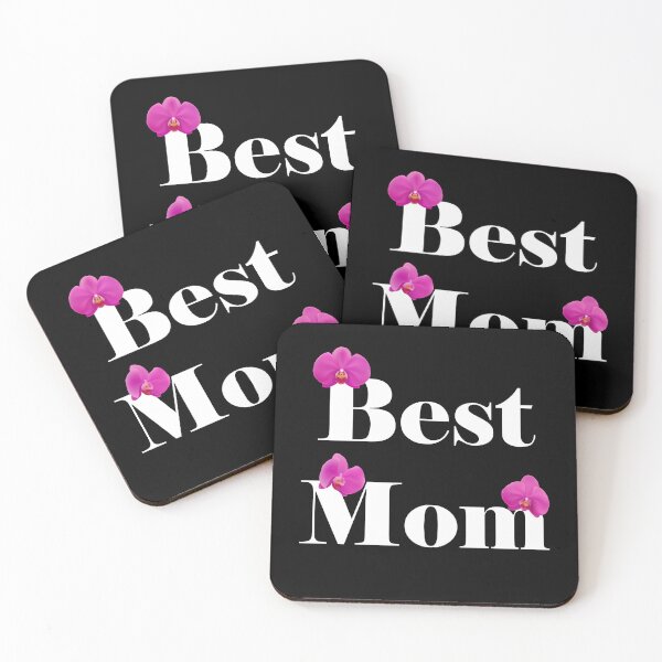 Item preview, Best Mom, white calligraphy with red hearts designed and sold by artSchip.