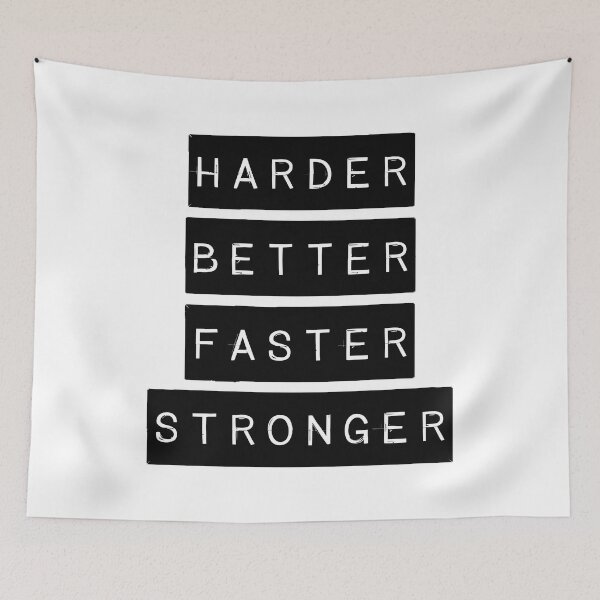 Item preview, Harder Better Faster Stronger designed and sold by Angry Swan Designs.
