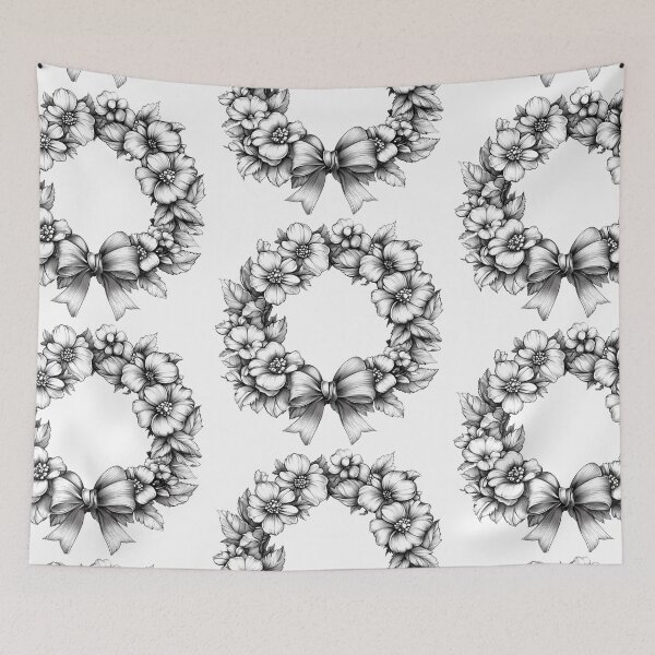 Item preview, Floral wreath designed and sold by MendaciousMina.