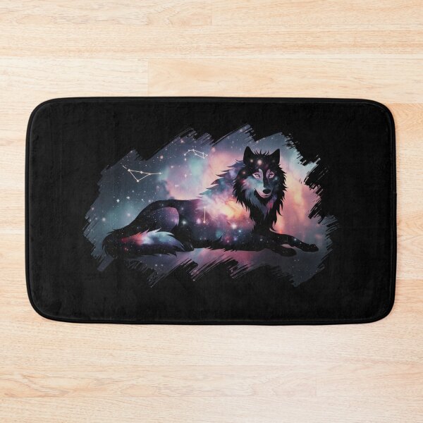 Item preview, Galaxy Wolf Silhouette designed and sold by MadCatPrints.