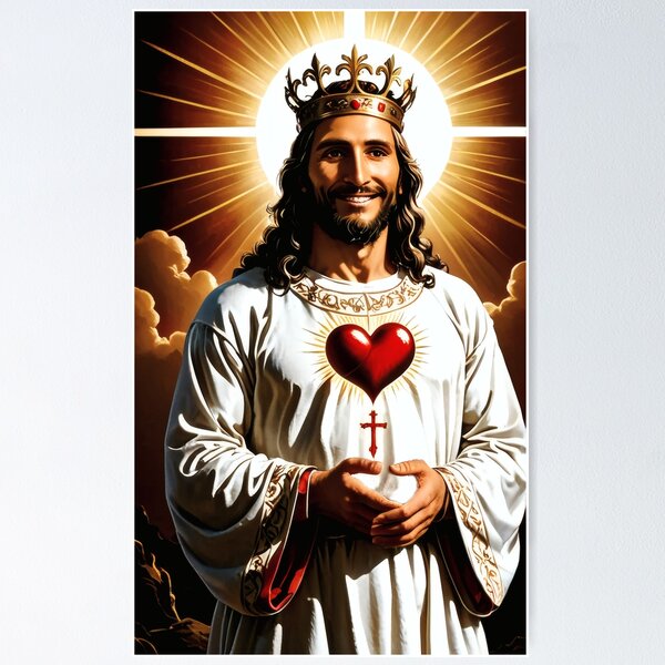 Item preview, Christ the King with the Radiant Sacred Heart designed and sold by DKP-AI.