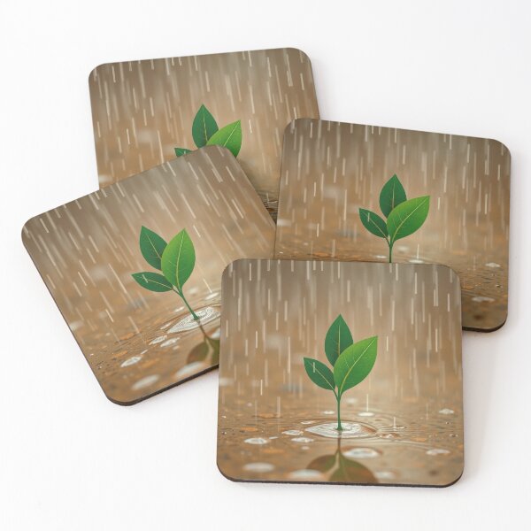 Item preview, Resilient Green Sprout Amid Rain designed and sold by The Artfiller.
