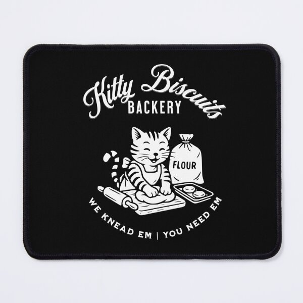 Item preview, Kitty Biscuits Bakery – Vintage Retro Cat Kneading | Cute Gift for Cat Lovers designed and sold by Red Fox Design.