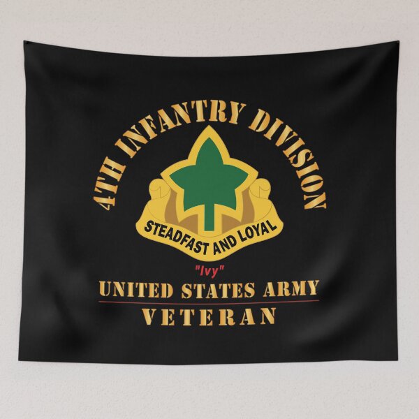 Item preview, Army - DUI - 4th Infantry Division - Ivy - US Army Veteran X 300 designed and sold by Military Insignia Products.