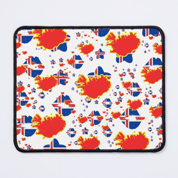 Item preview, Iceland Montage With Country Shape Stars And Flag Overlays, Islande Montage avec superposition de drapeaux et d'étoiles, Islandia Montaje con sobreimpresiones de la bandera y estrellas de países designed and sold by TheIconSmith.