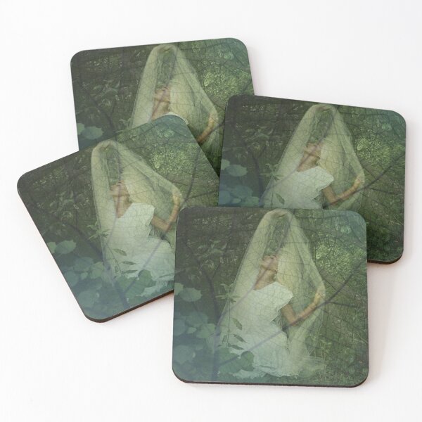 Item preview, Ethereal Forest Spirit - Woman with Ghostly Veil designed and sold by Leaf & Layer.