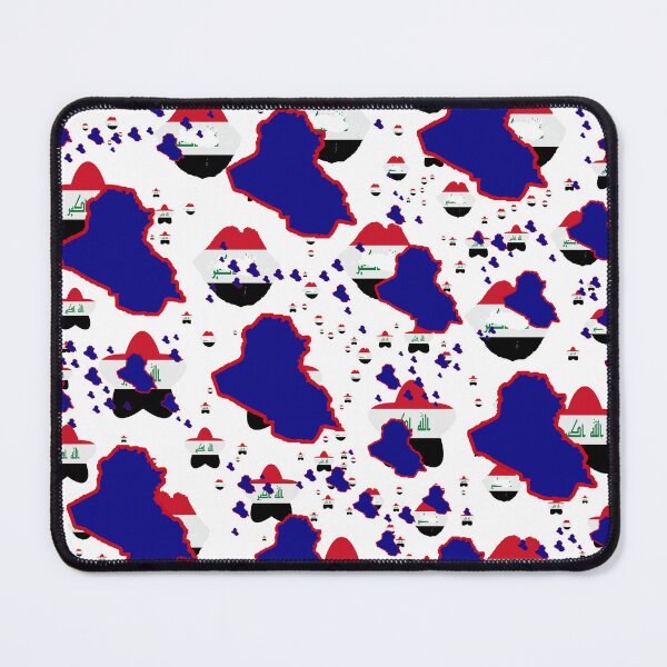 Item preview, Iraq Montage With Country Shape Stars And Flag Overlays, Irak Montage avec superposition de drapeaux et d'étoiles Montage avec recouvrement de drapeaux et d'étoiles designed and sold by TheIconSmith.