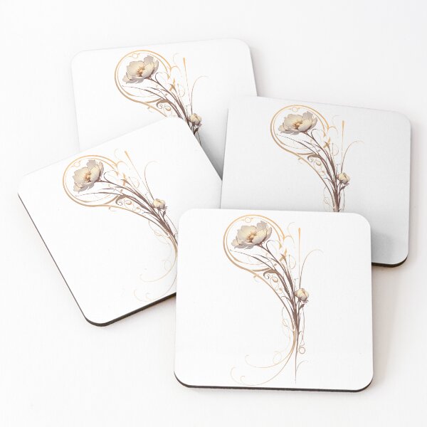 Item preview, Art deco flower designed and sold by MendaciousMina.